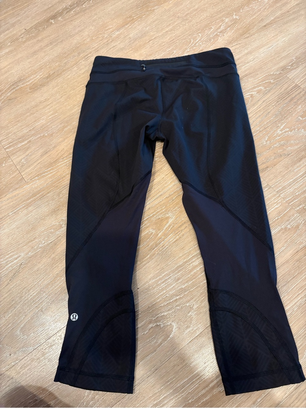 lululemon athletica Black Cropped Athletic Leggings